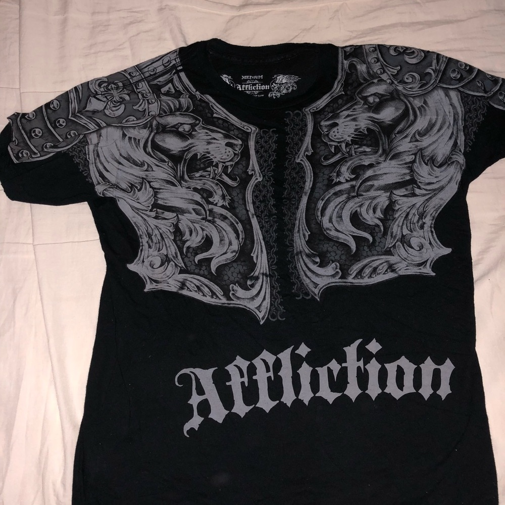 Black Affliction Gladiator Shirt - image 1